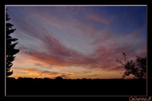 Aurore d'altocumulus!
