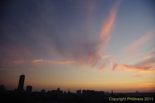 cirrus multicolores du soir