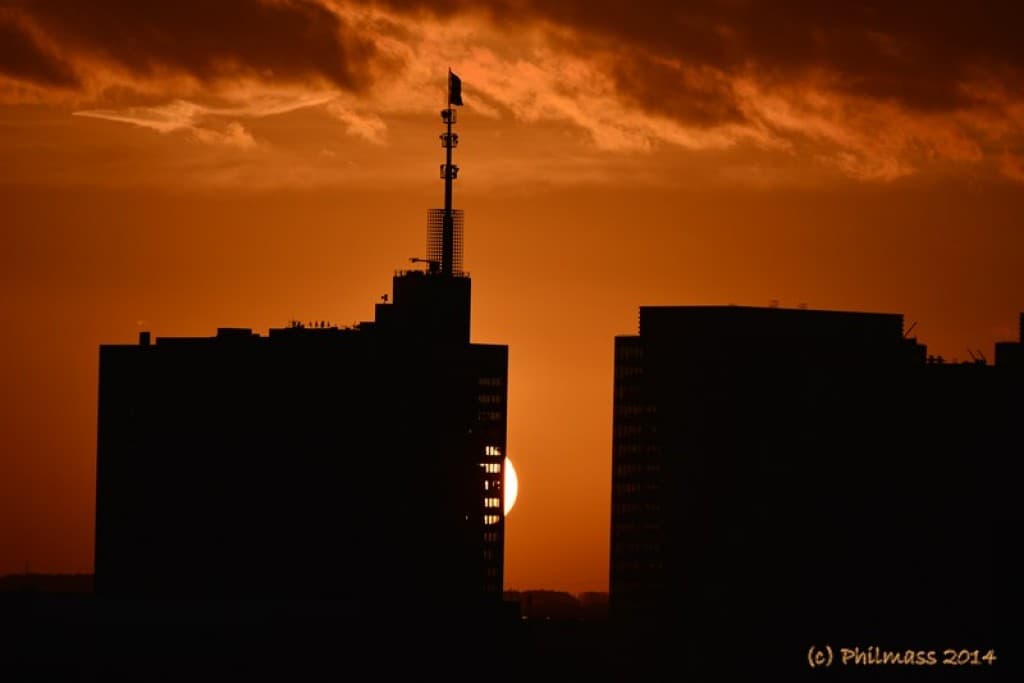 Belgacom sunset