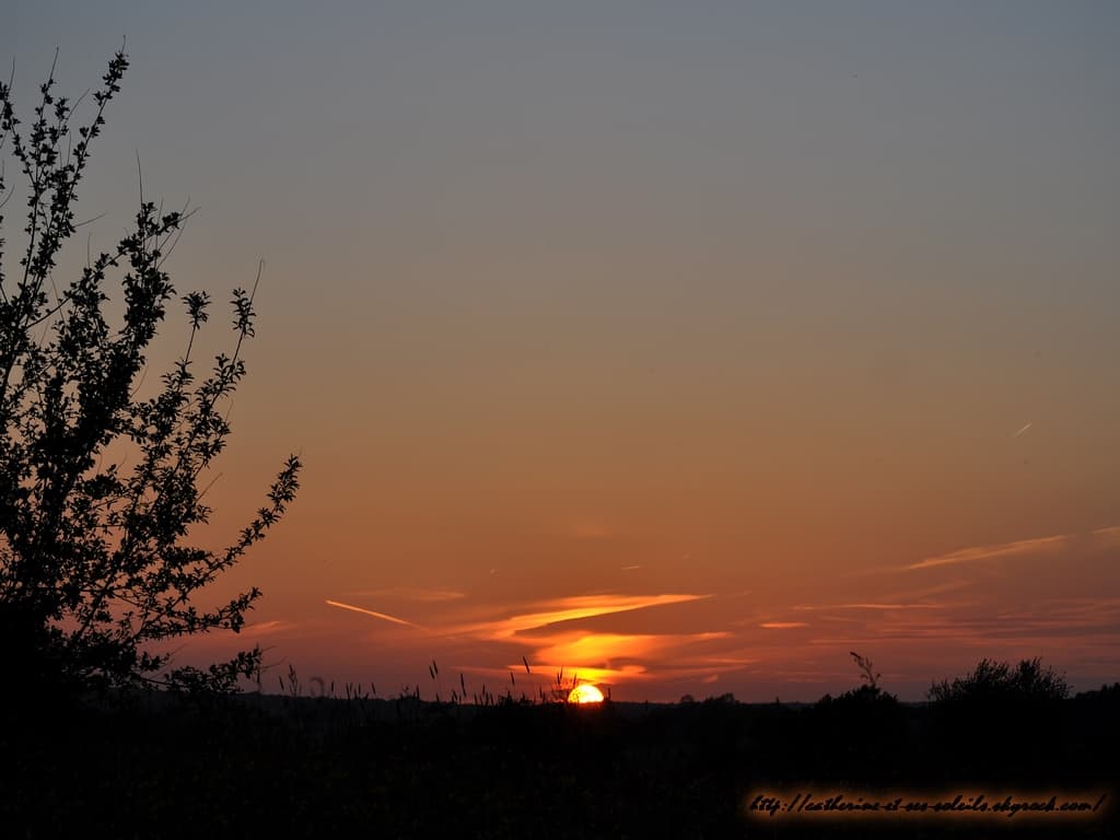Quasi limpide le coucher de soleil!