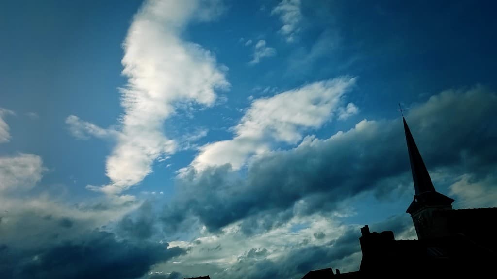Ciel bien lumineux soir 20h