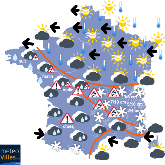 Un dernier week-end très froid mais sec sur la moitié Nord