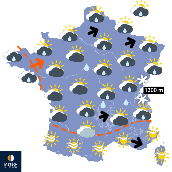 METEO changeante avec des week-ends pluvieux
