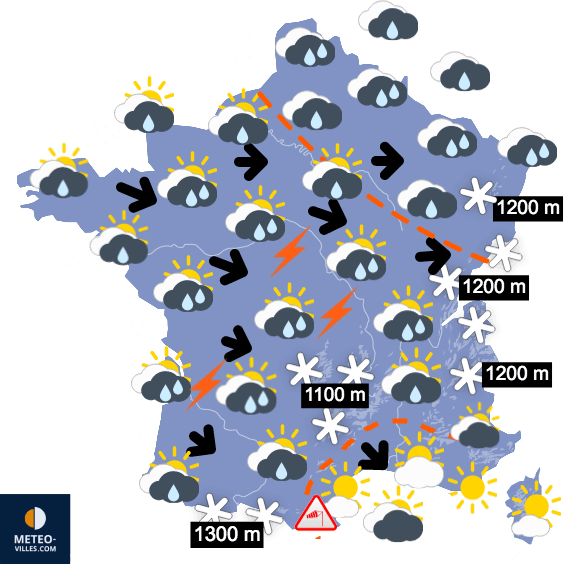 Plus sec, plus ensoleillé mais frais avec gelées nocturnes