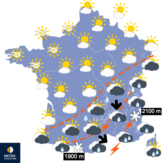 Stable au nord, instable au sud