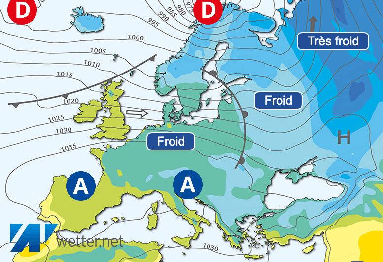 Carte de prévisions d'europe du Dimanche 17 décembre 2023