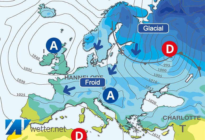Carte de prévisions d'europe du Jeudi 11 janvier 2024