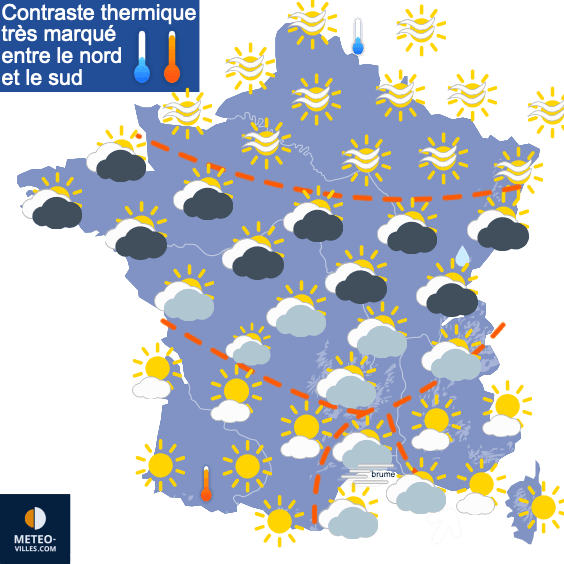 Remontée des températures, puis retour de la pluie