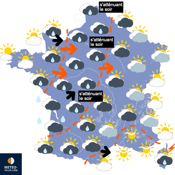 Généralement calme et plutôt sec jusqu'à vendredi
