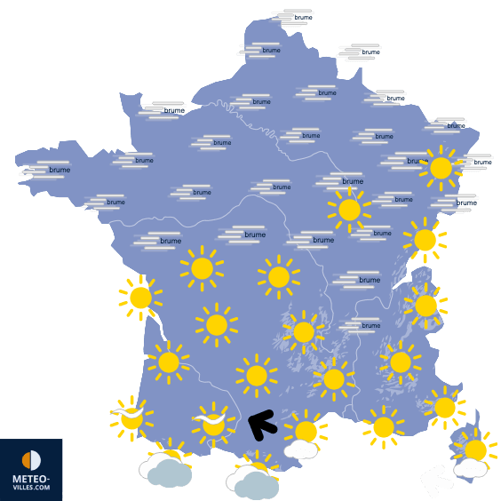 Grisaille au nord, soleil au sud