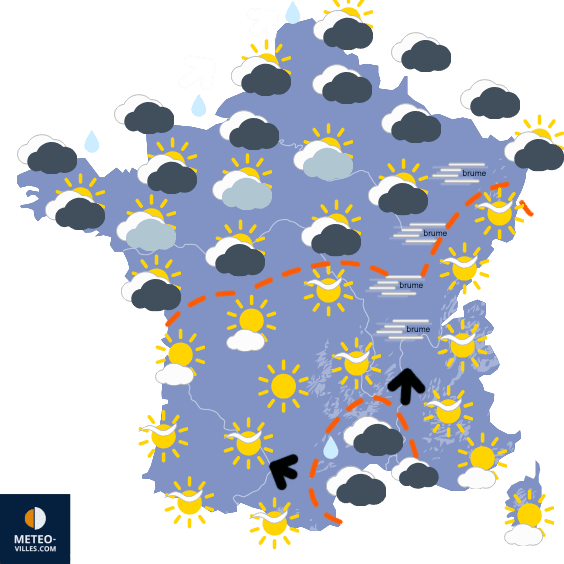 Coups de vent, forte pluie et neige la semaine prochaine