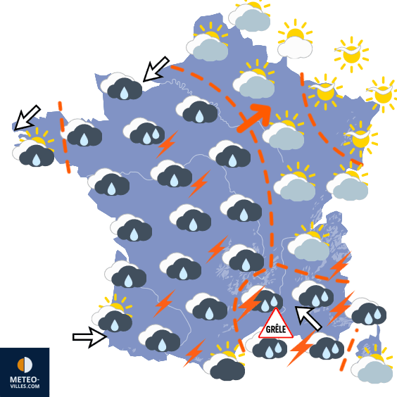 Nette dégradation avec pluies, orages et rafraîchissement