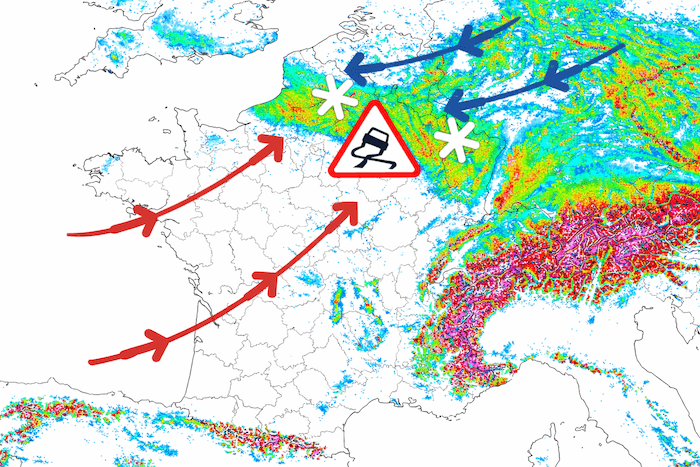 Chutes de neige mercredi au nord de la Seine