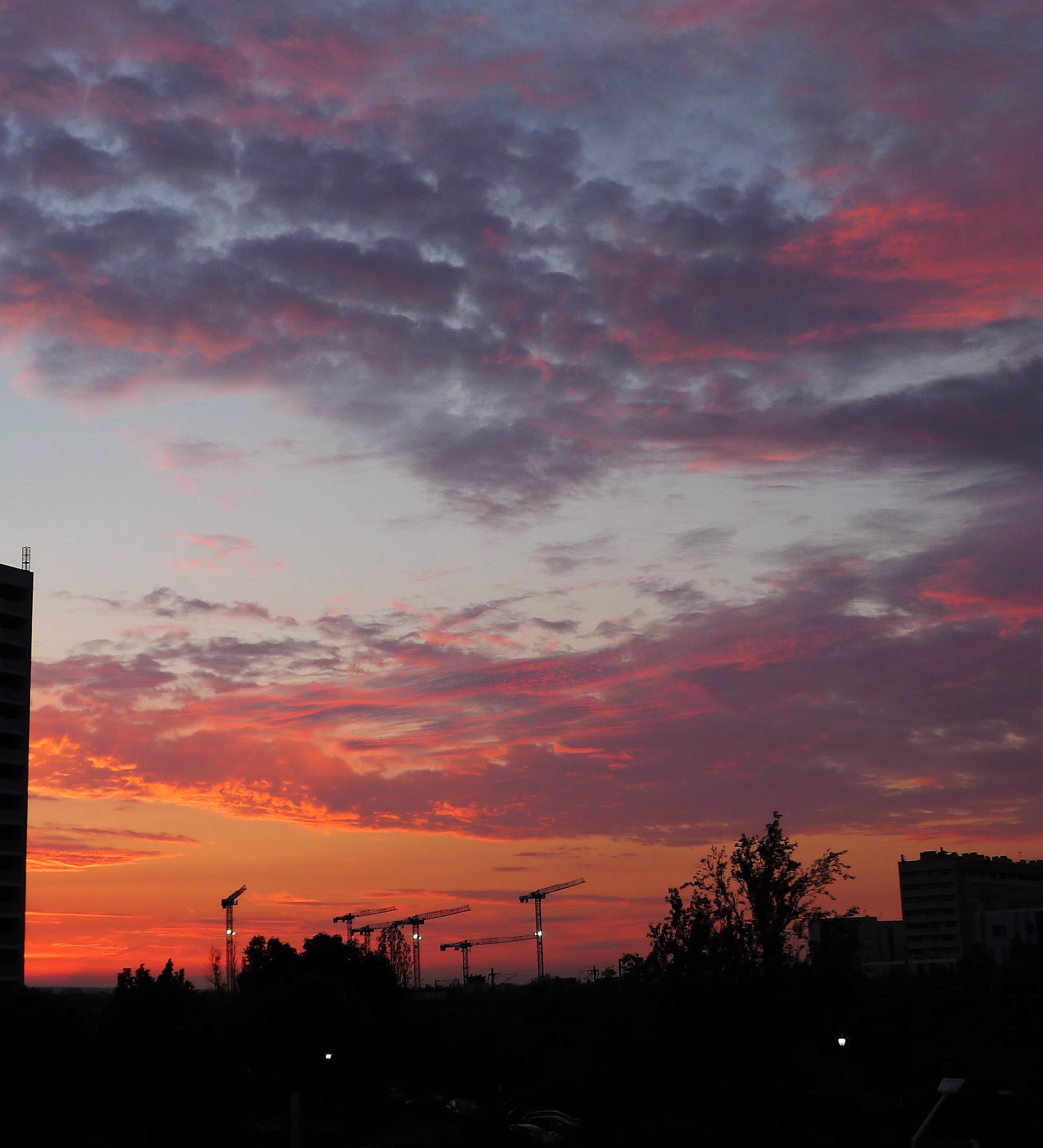 Coucher de soleil flamboyant