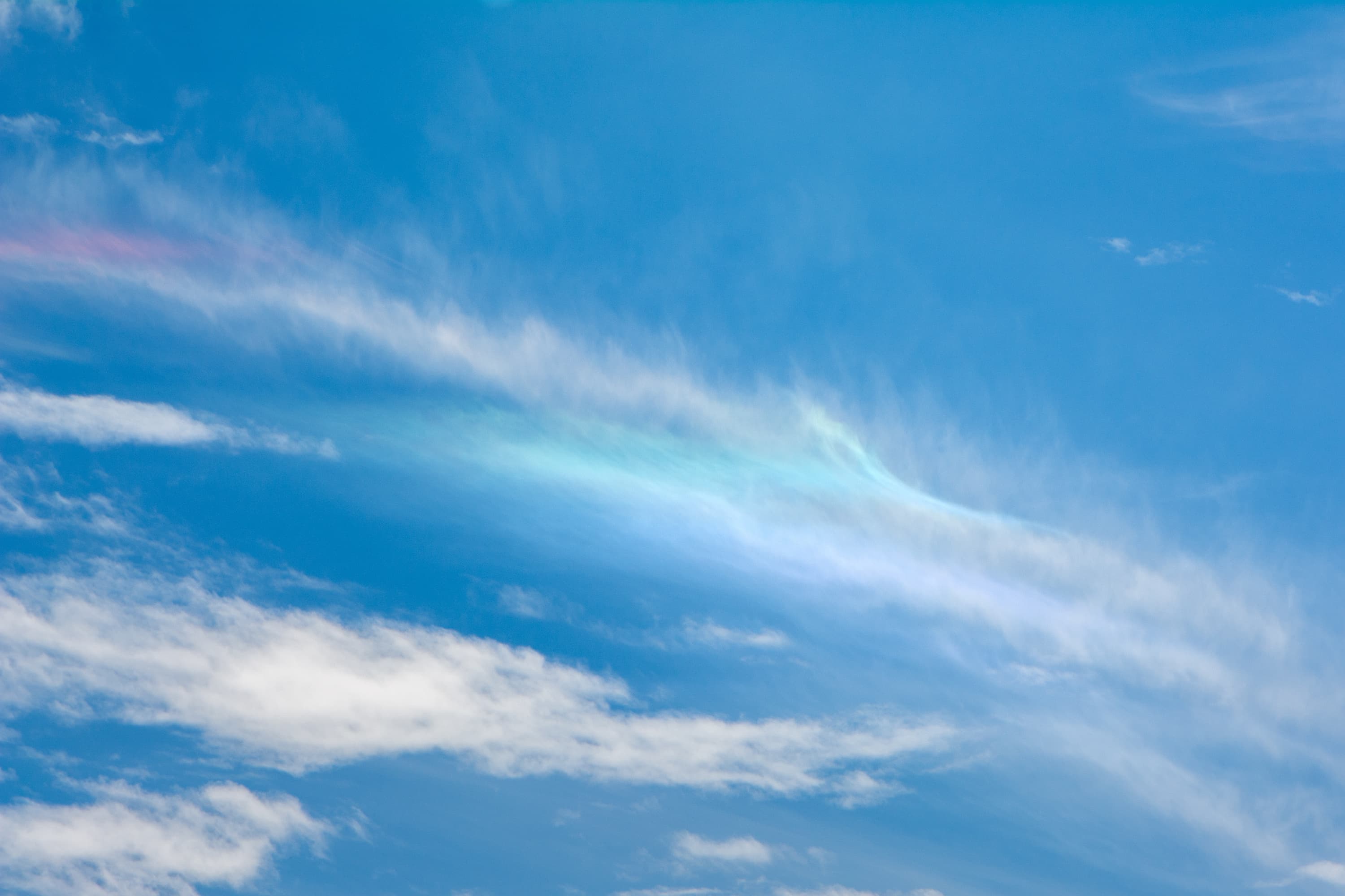 Nuage iridescent dans le ciel du Gresivaudan