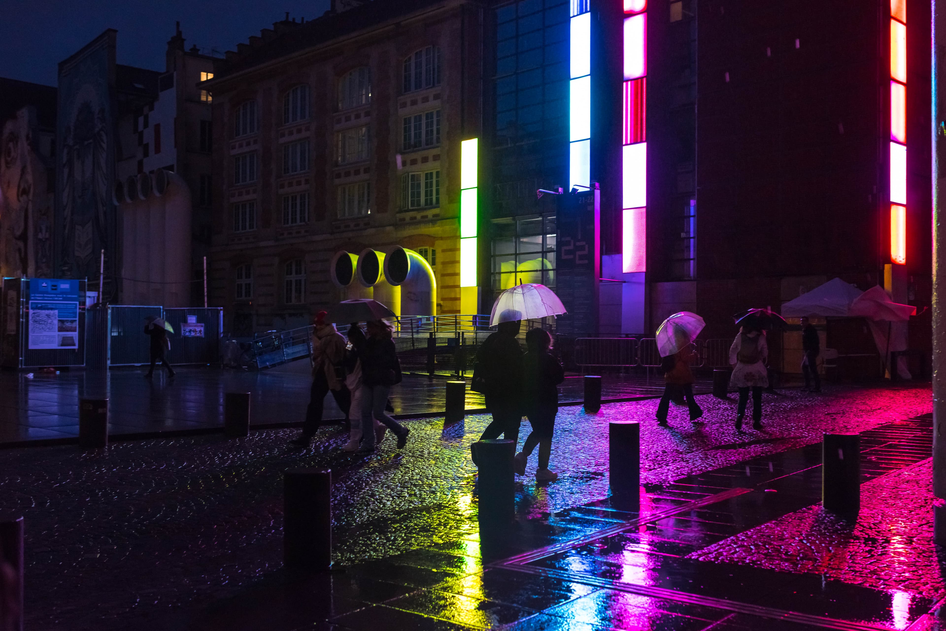 Nuit blanche sous la pluie