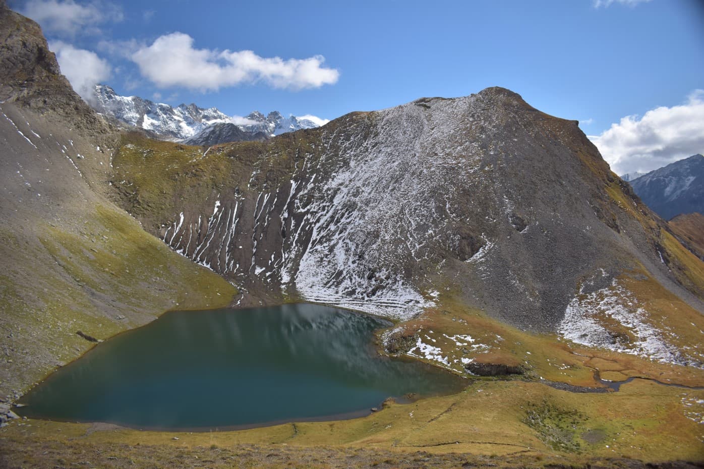 Lac Labarre depuis le Col de Romeiou- Versant Sud