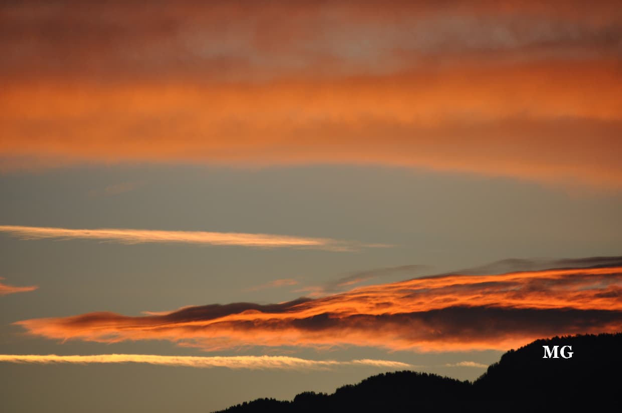 Coucher de soleil coloré !!!