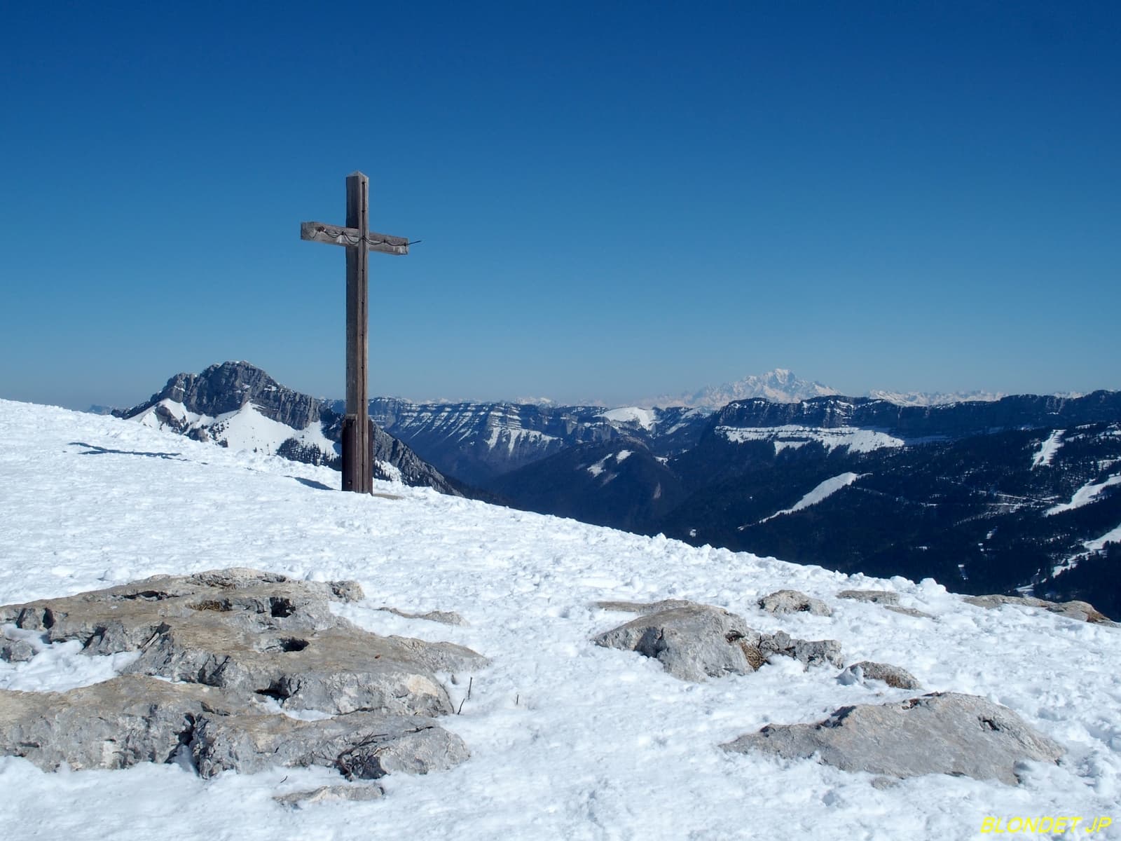 Sommet du Charmant Som et Mont Blanc