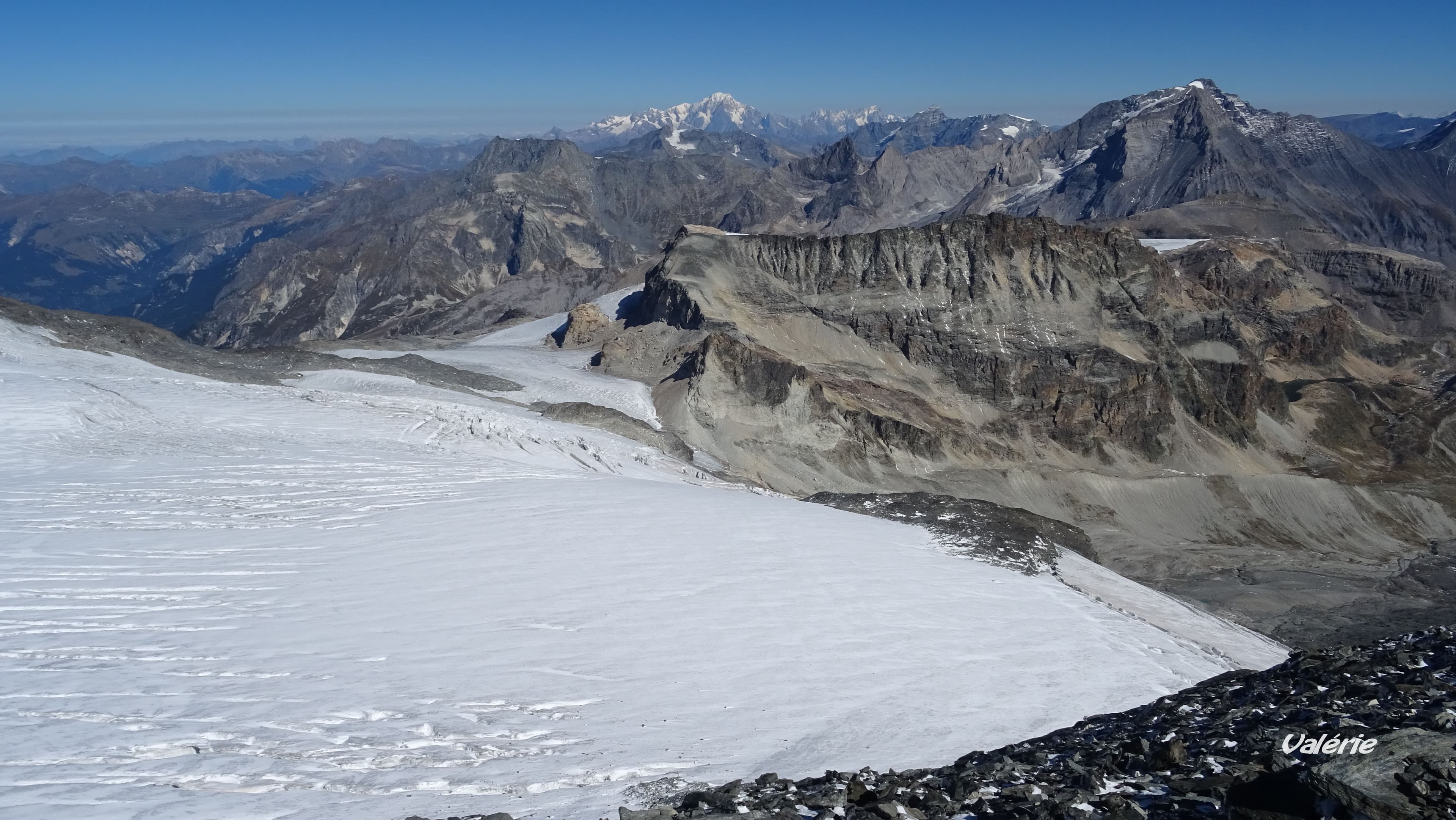 Le Mont Blanc vu du Dôme de Chasseforêt