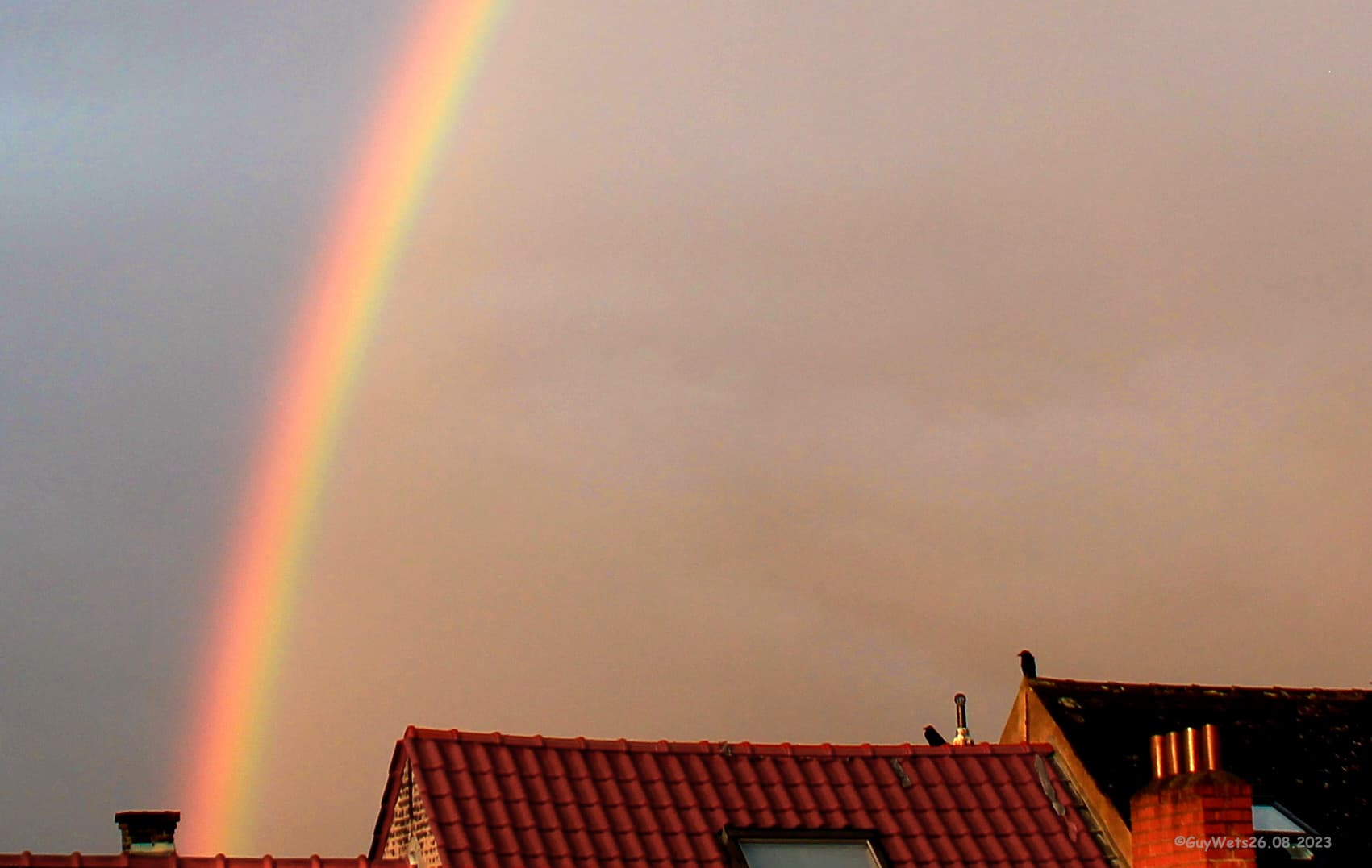Arc-en-ciel fin du jour