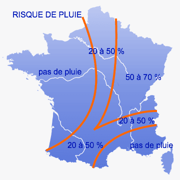 Risques de pluie prévues pour la fête de la musique (jeudi 21 juin 2012 au soir).
