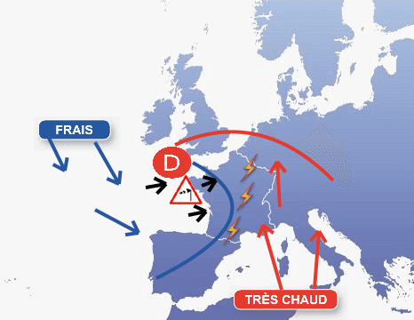 Image d'illustration pour Violents orages jeudi soir dans le Sud-est