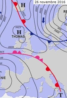 Image d'illustration pour Pressions atmosphériques exceptionnelles sous l'anticyclone Yörn