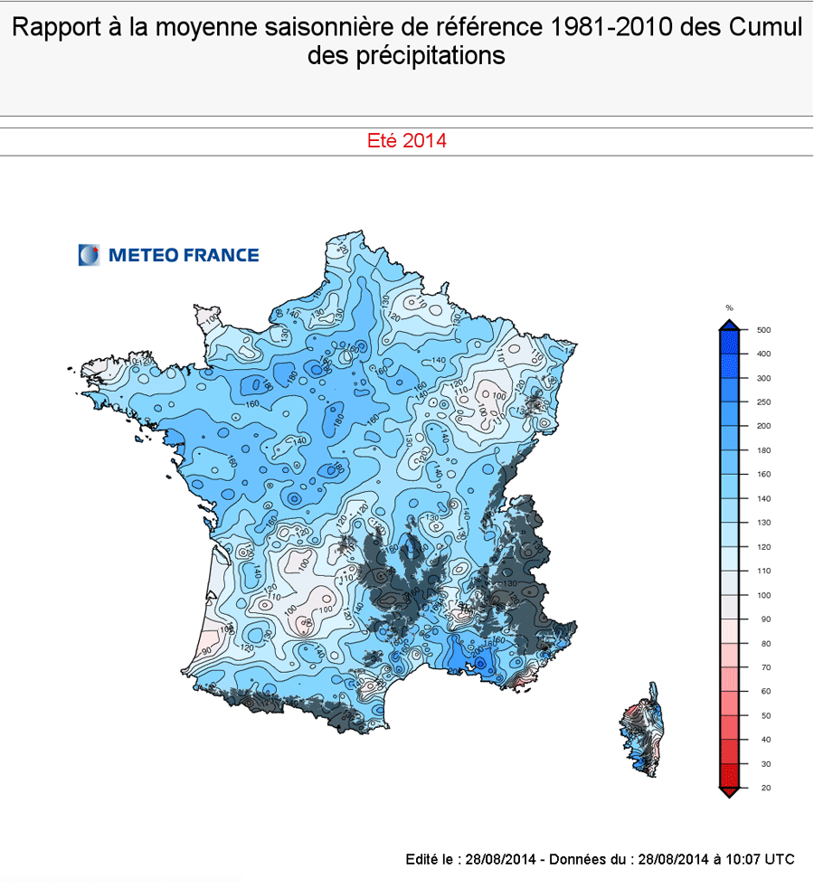 Image d'illustration pour Pré bilan de l'été 2014 : maussade mais contrasté grâce au mois de juin