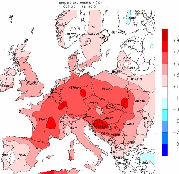 Image d'illustration pour Bilan météo hebdomadaire en Europe