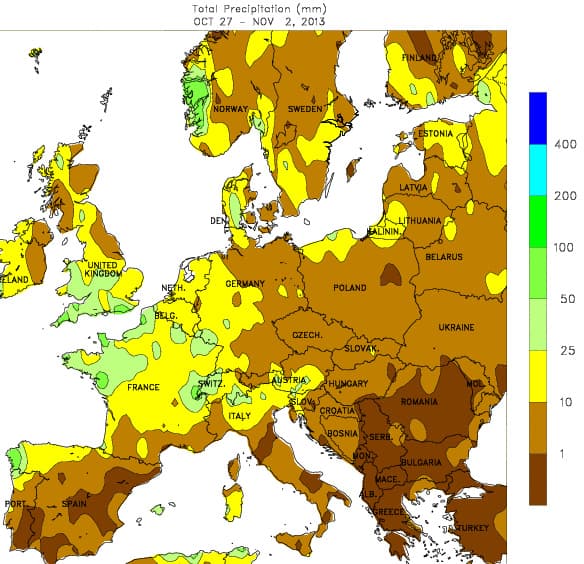 Image d'illustration pour Bilan météo hebdomadaire en Europe