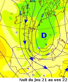 Image d'illustration pour Vers un temps durablement humide et froid - risque de neige