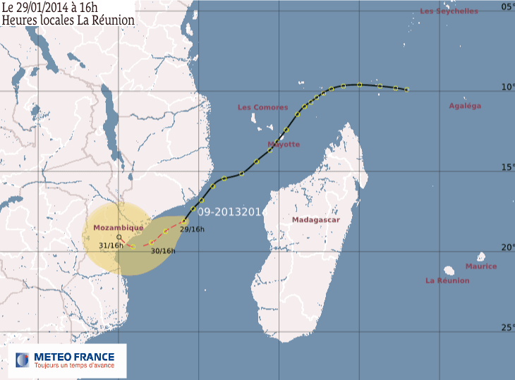 Image d'illustration pour Orages, chaleur et dépression tropicale autour de La Réunion