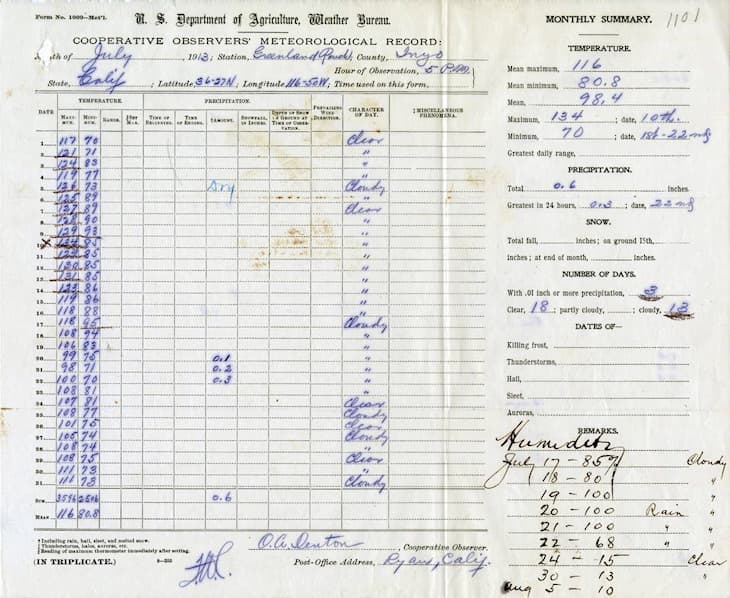 Image d'illustration pour Centenaire du record de chaleur mondial à Furnace Creek (Etats Unis)