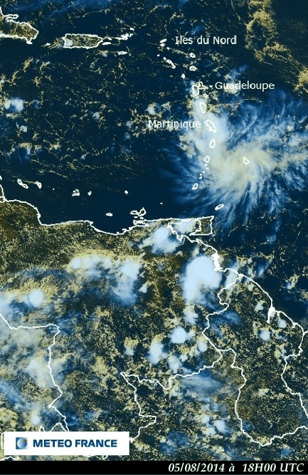 Image d'illustration pour Onde tropicale : fortes pluies en Martinique dans un contexte de sécheresse