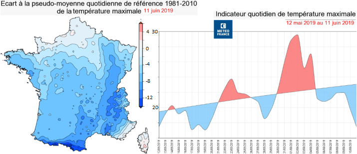 Image d'illustration pour Fraîcheur record et neige tardive en montagne