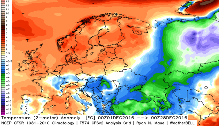 Image d'illustration pour Vers un froid sec fin 2016 puis un froid humide début 2017