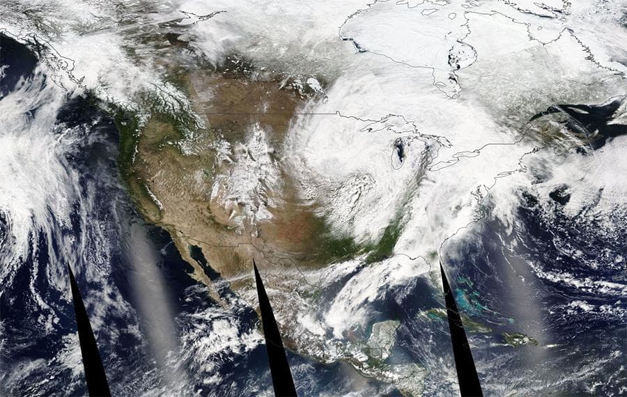 Image d'illustration pour Tornade, inondation, neige, glace, chaleur et incendie aux Etats Unis
