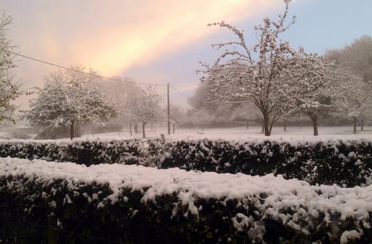 Image d'illustration pour Premières neiges en Normandie, Picardie et Nord Pas de Calais