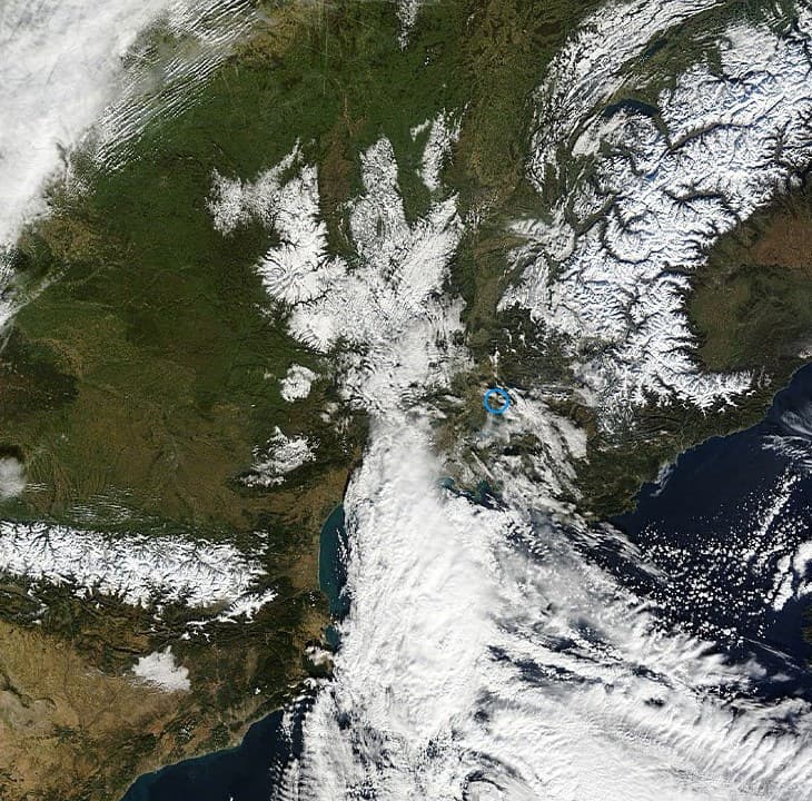Image d'illustration pour Neige sur la Provence, le Gard et l'Herault