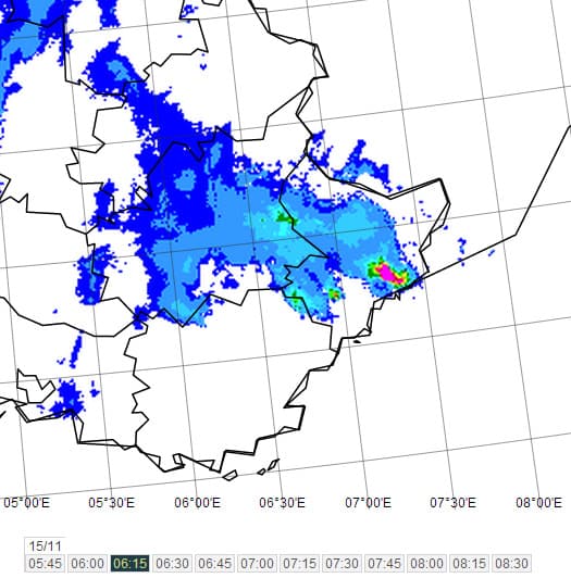 Image d'illustration pour Orage de grêle à Nice