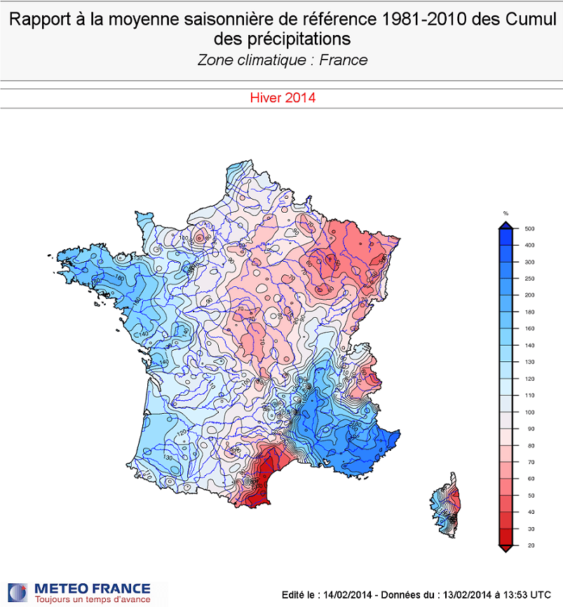 Image d'illustration pour Un hiver doux et pluvieux sur la France