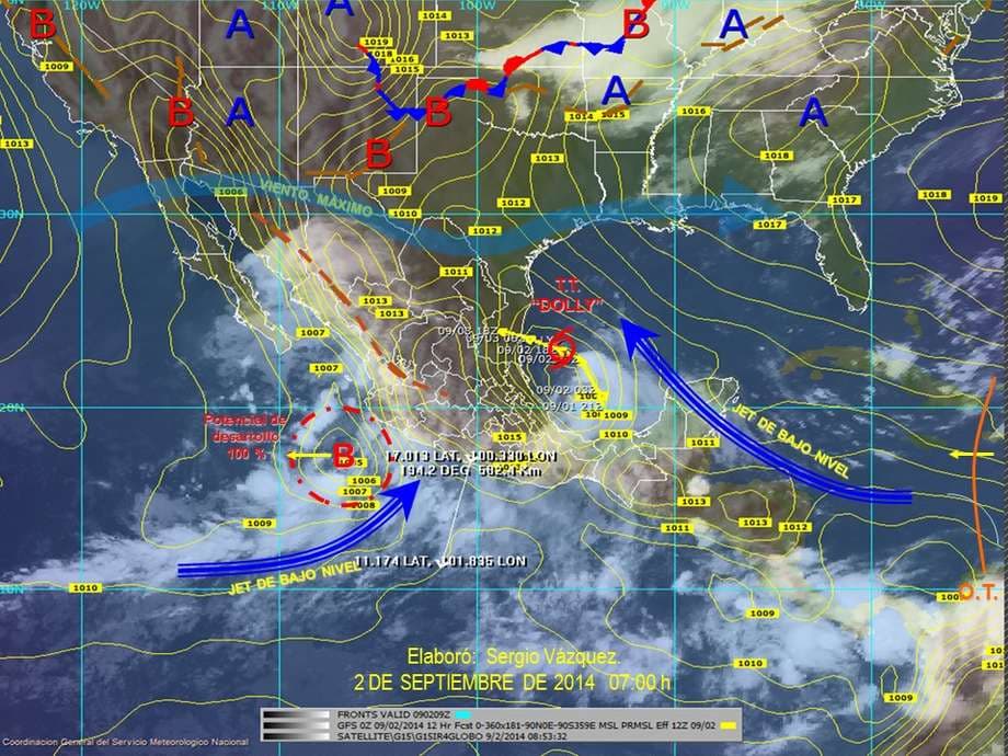 Image d'illustration pour Tempêtes tropicales Dolly et Norbert au Mexique