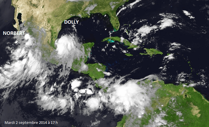 Image d'illustration pour Tempêtes tropicales Dolly et Norbert au Mexique