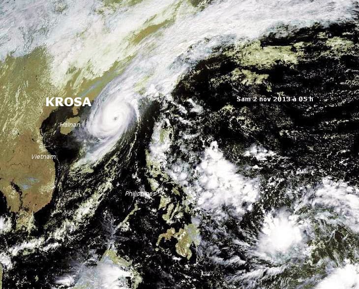 Image d'illustration pour Typhon Krosa / Vinta (Philippines - Hainan - Vietnam - Laos)