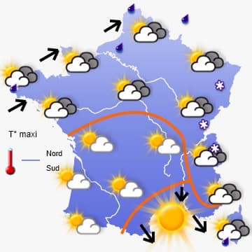 2eme partie de semaine plus douce mais de nouveau plus perturbée