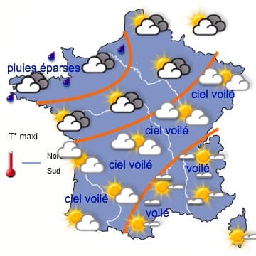 chaud / froid entre mercredi et la fin de semaine