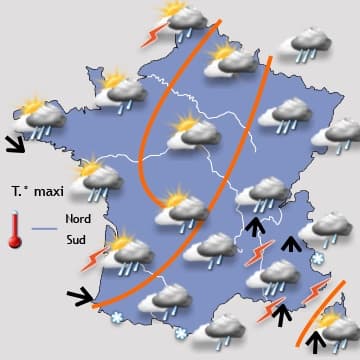 Temps plus calme jusqu'à jeudi