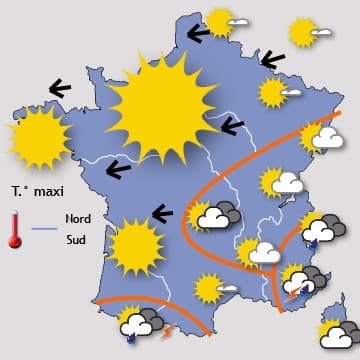 Une semaine très ensoleillée sur une grande moitié Nord