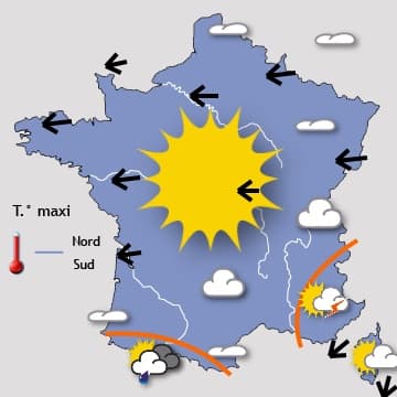 Beaucoup de soleil sur les 3/4 Nord jusqu'à jeudi ou vendredi